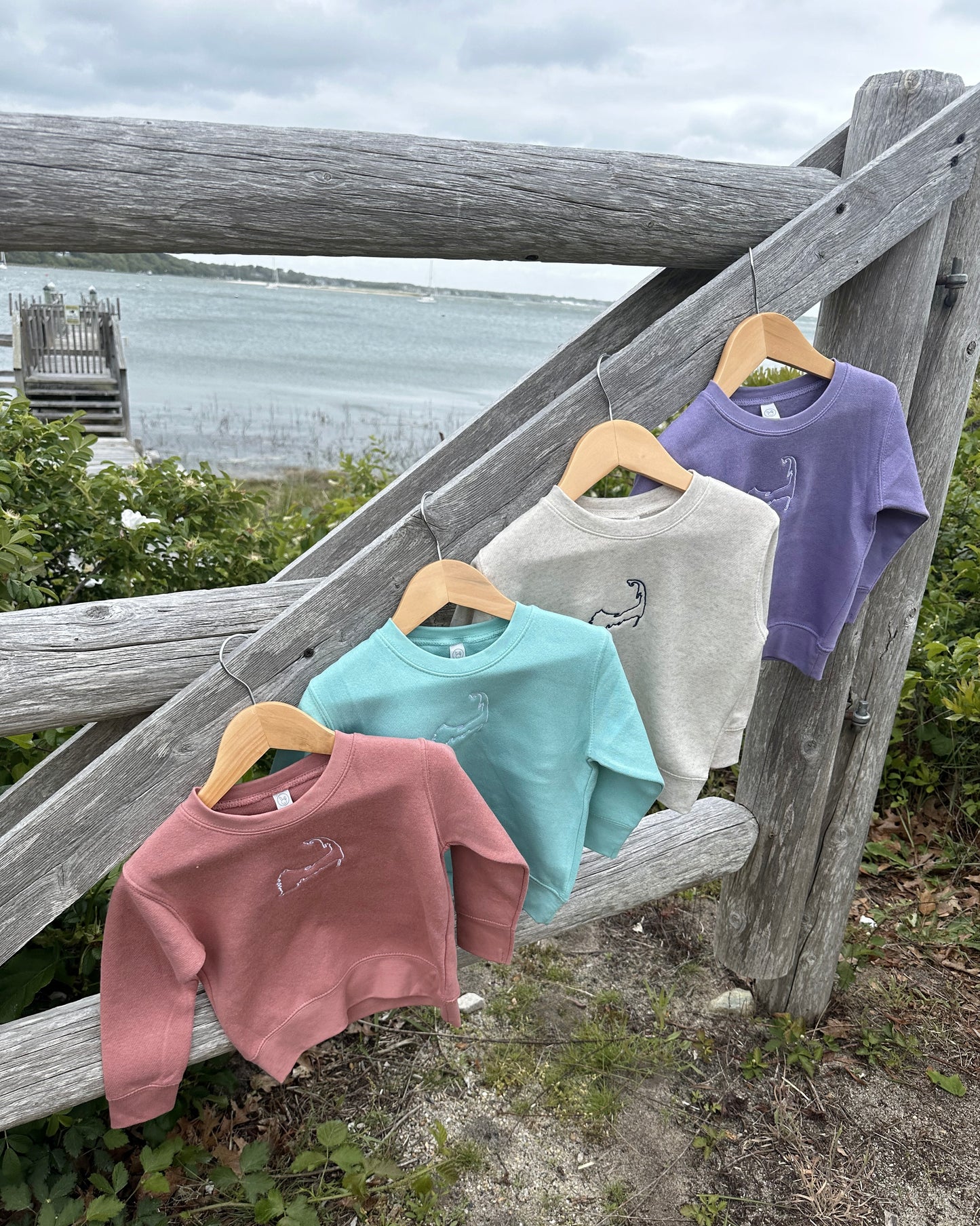 Toddler Cape Cod Crewneck Outline