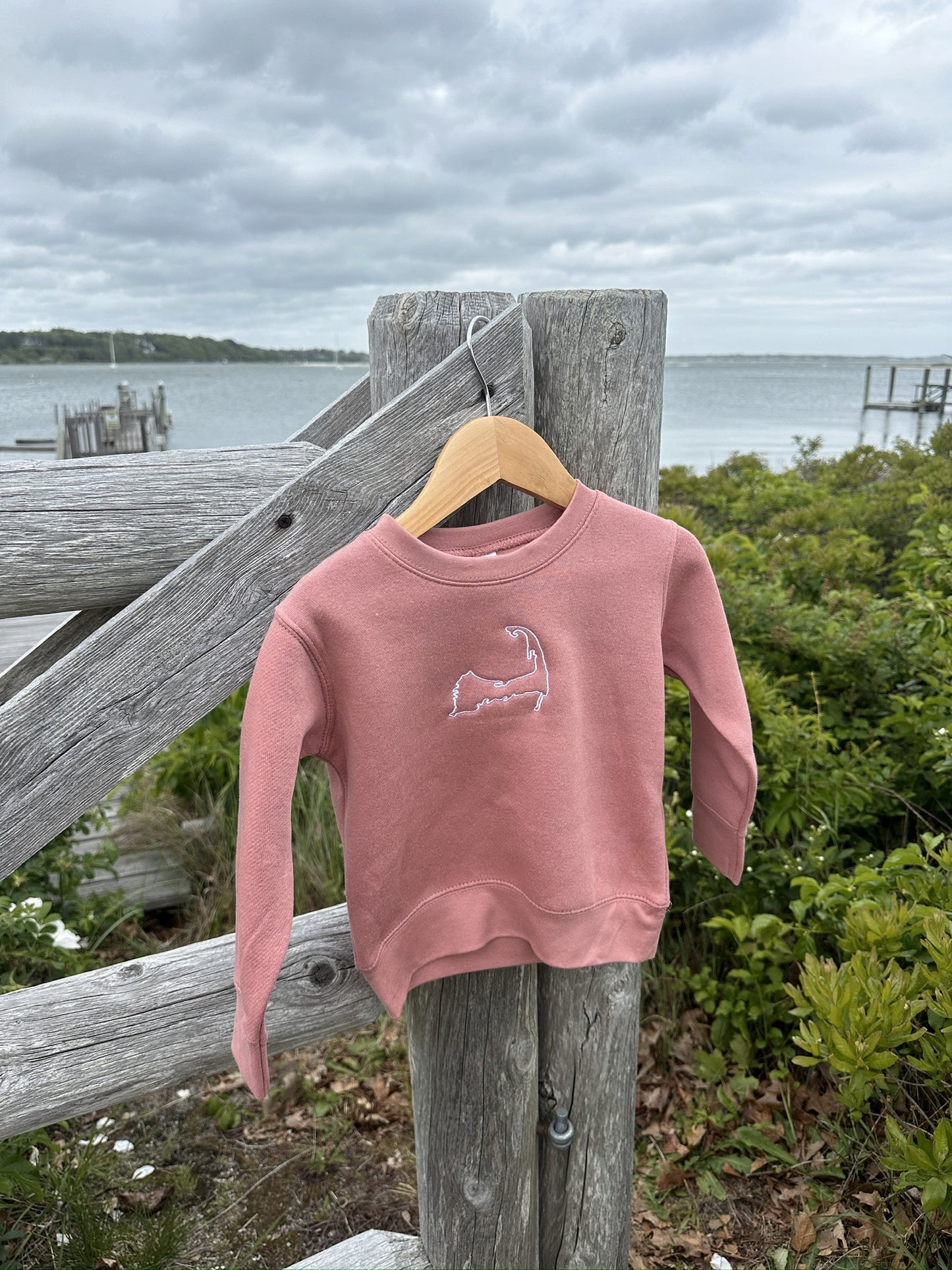 Toddler Cape Cod Crewneck Outline
