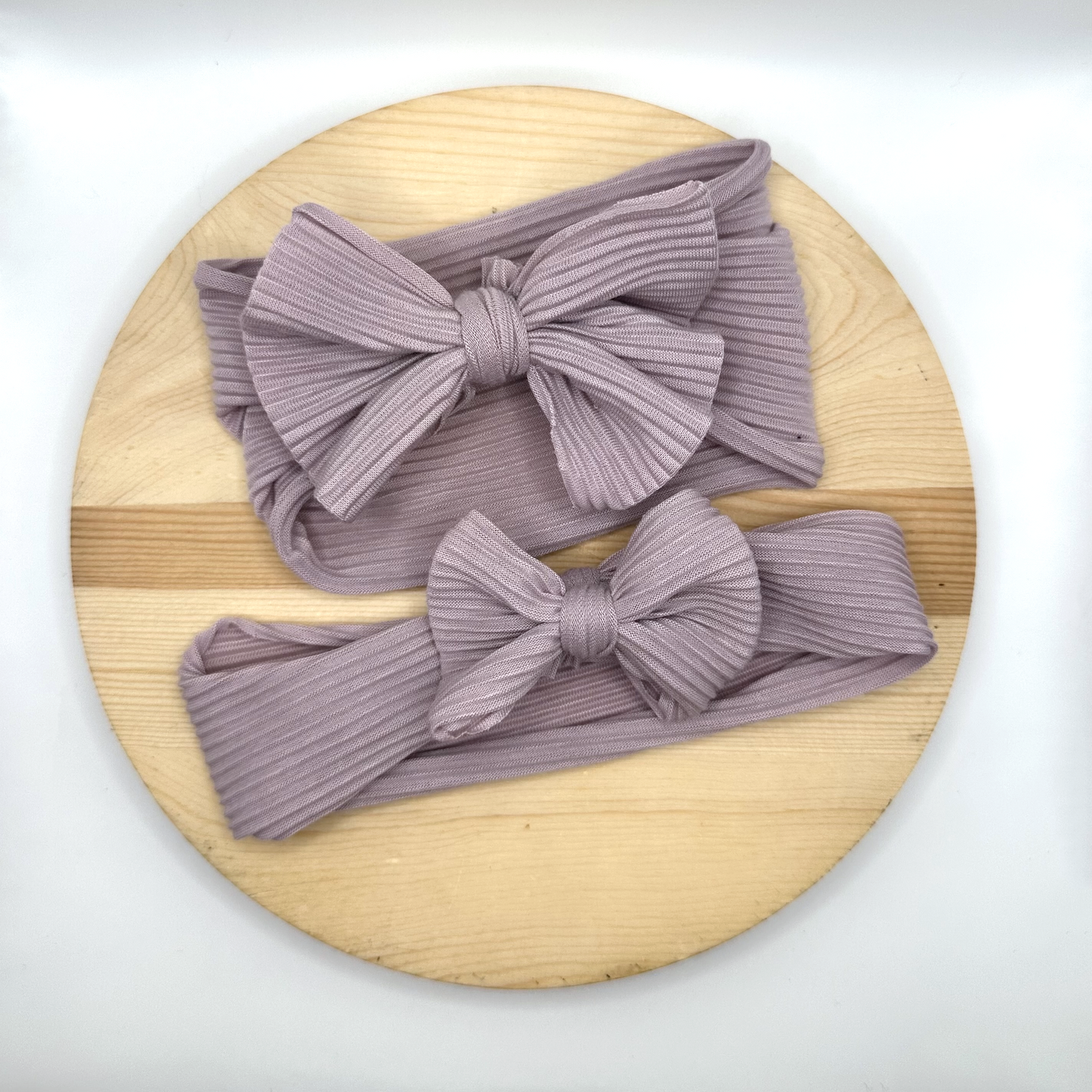 purple baby bow