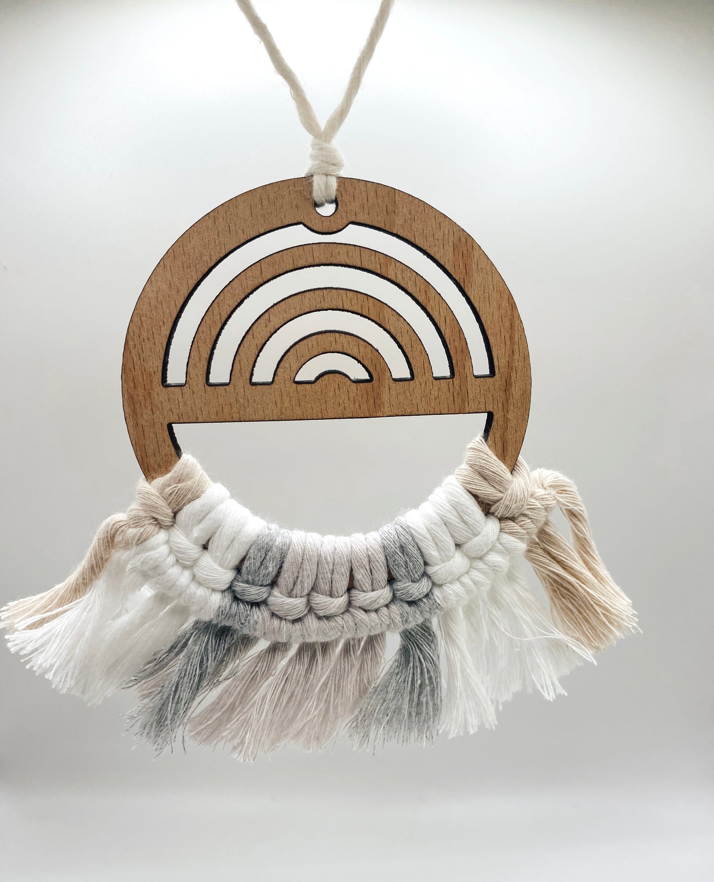 Sand Rainbow Wooden Ornament