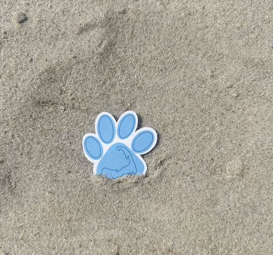 Cape Cod Dog Print Sticker