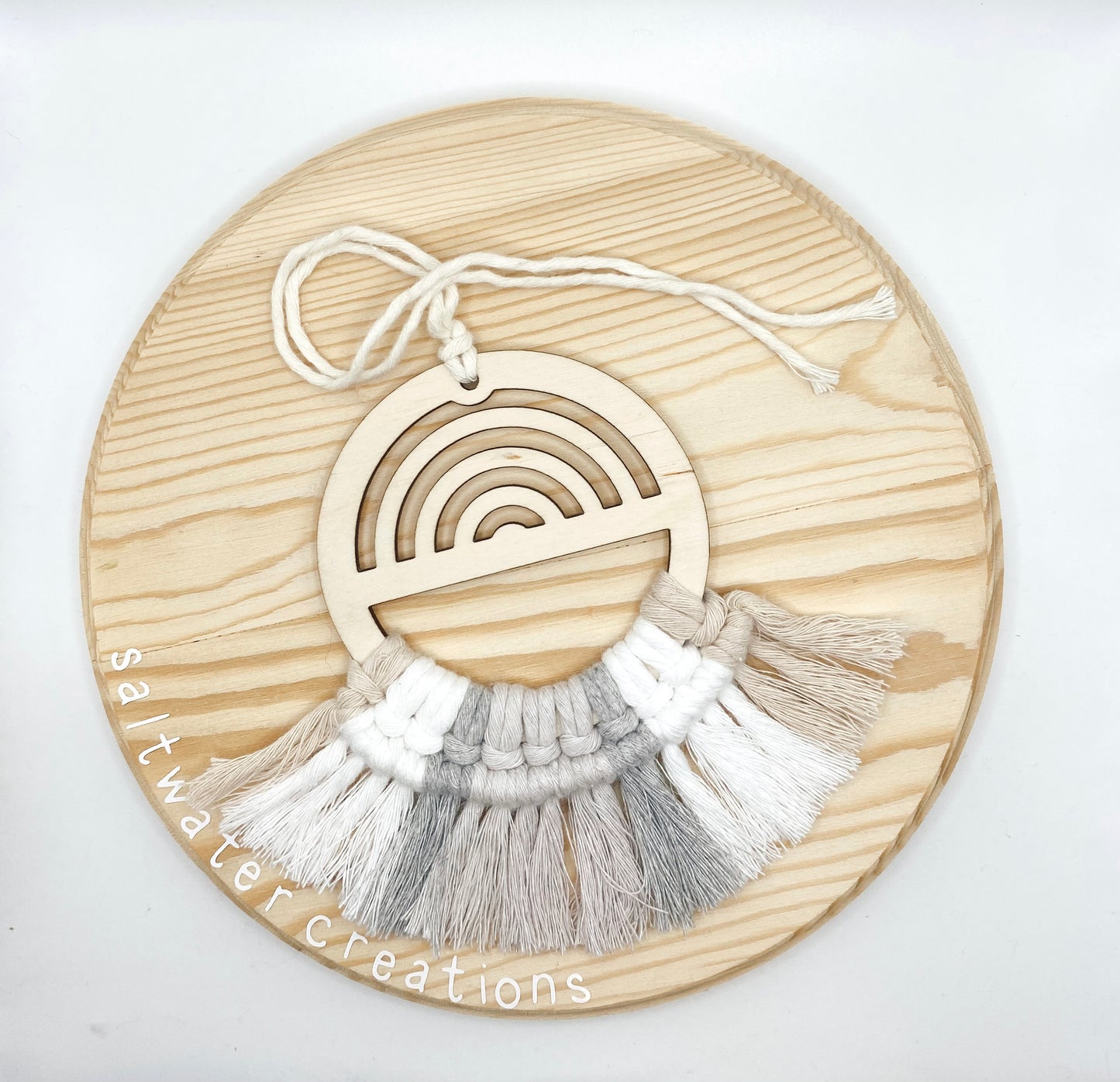 Sand Rainbow Wooden Ornament