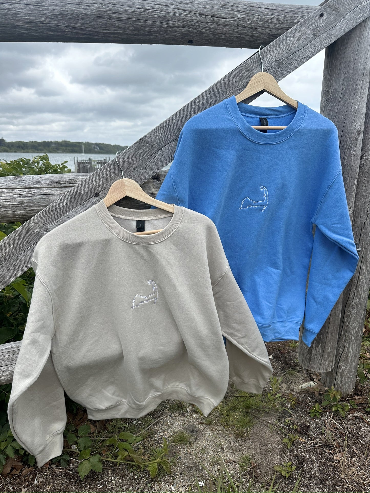 Cape Cod Crewneck Outline
