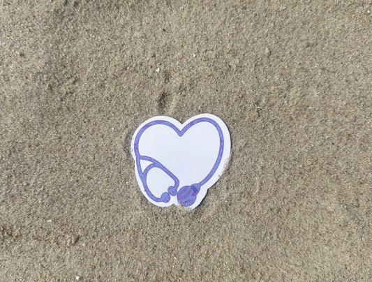 Stethoscope Heart Sticker
