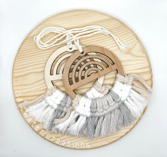 Sand Rainbow Wooden Ornament