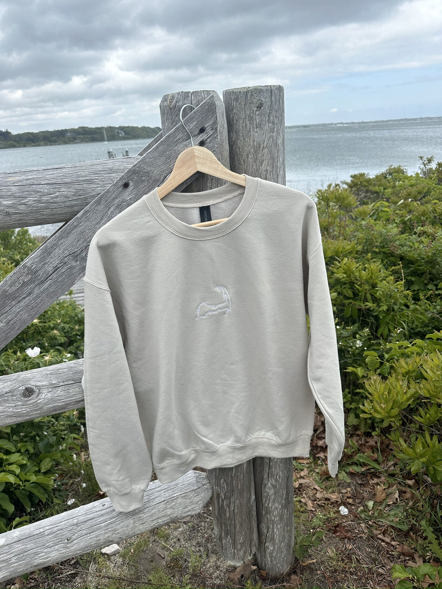 Cape Cod Crewneck Outline