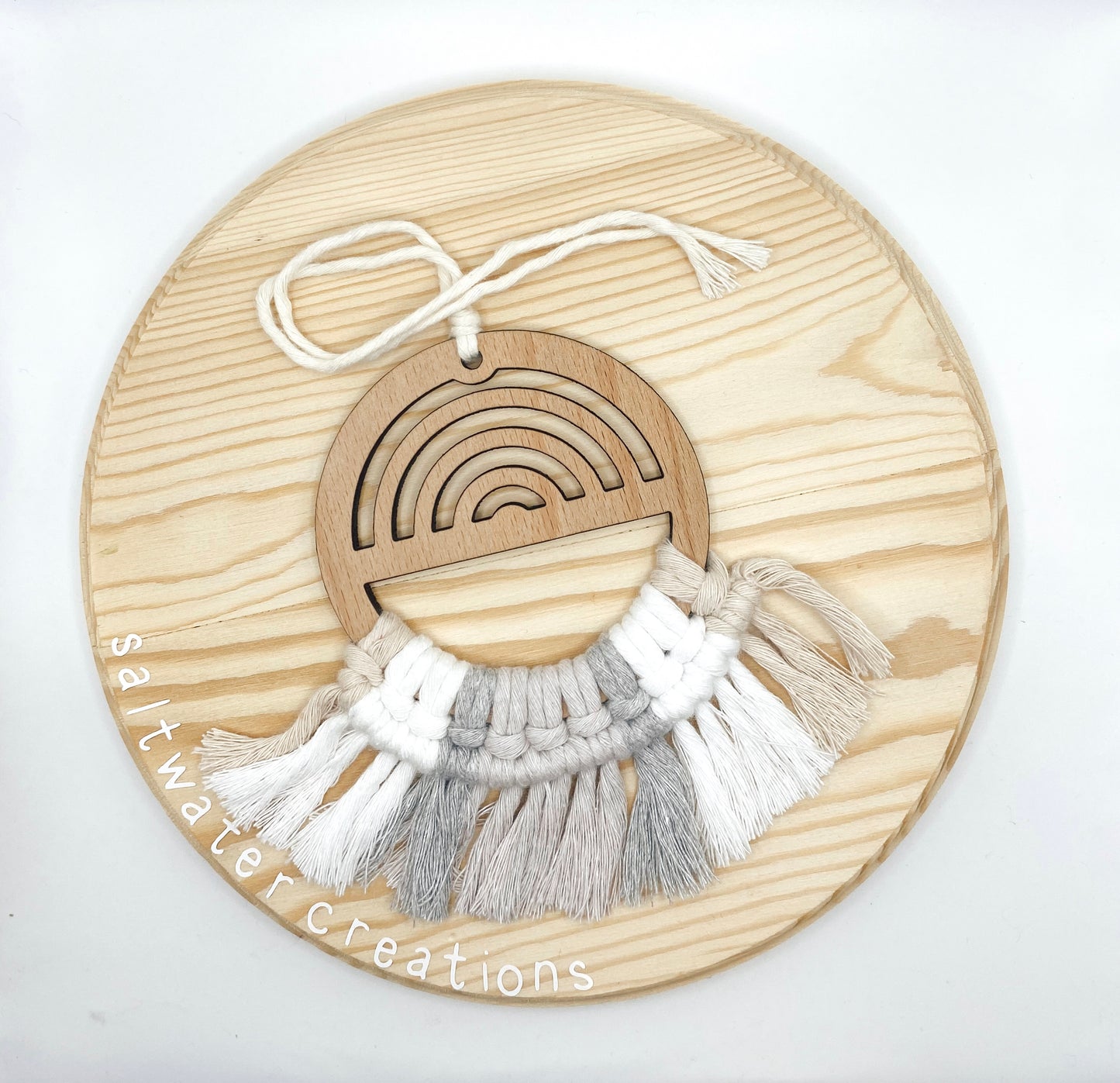 Sand Rainbow Wooden Ornament