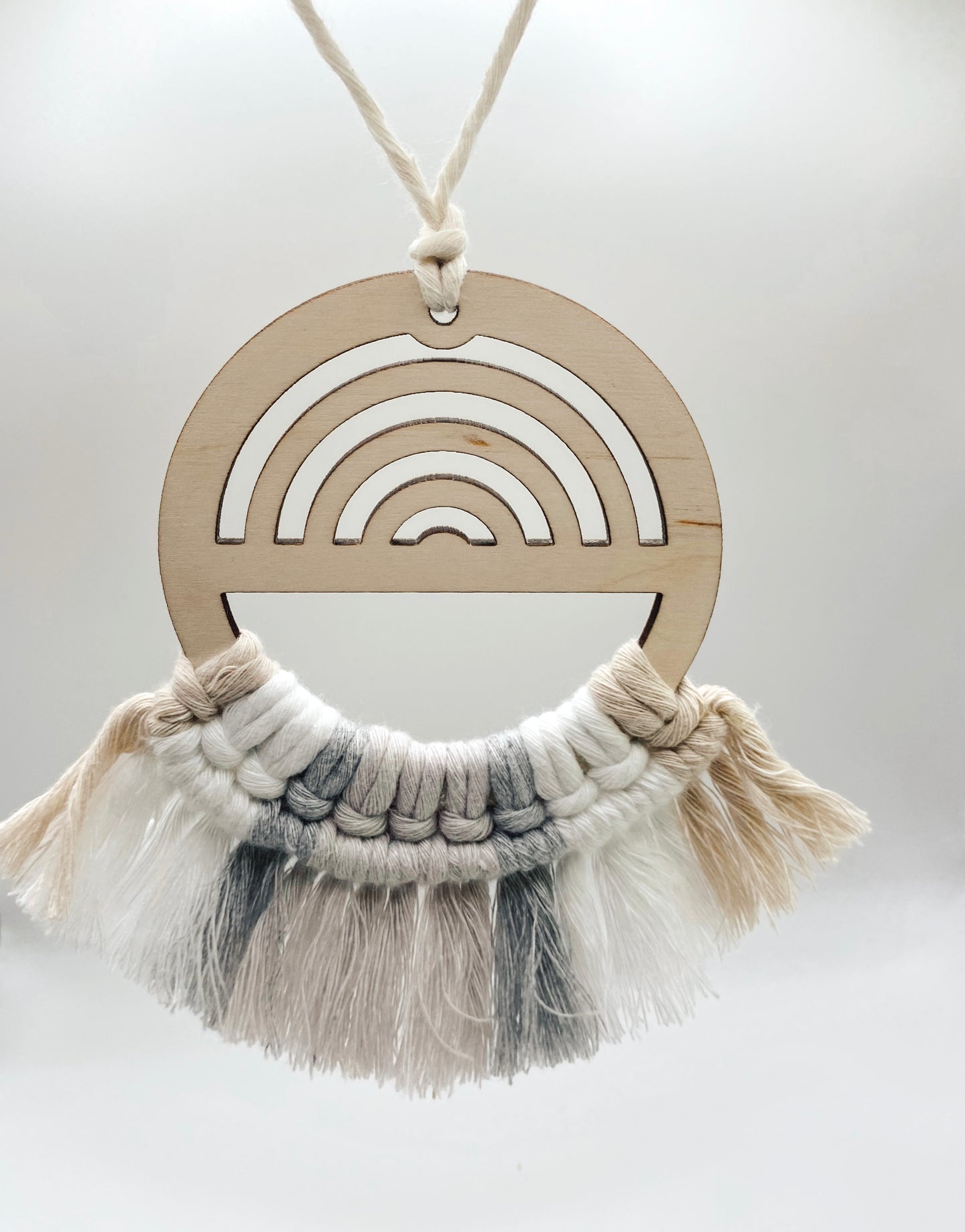 Sand Rainbow Wooden Ornament