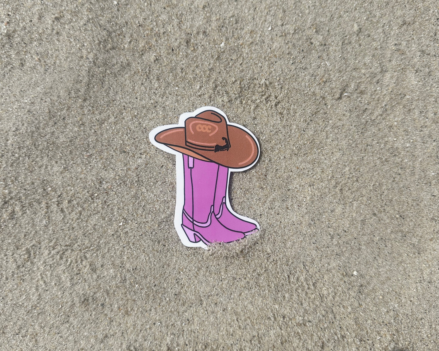 Cowgirl Boot Sticker