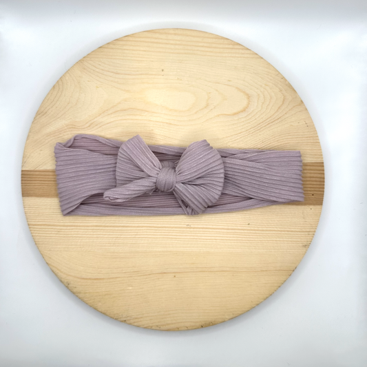 purple baby bow