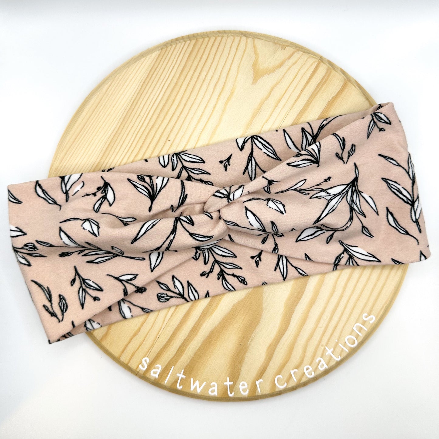 pink vines headband